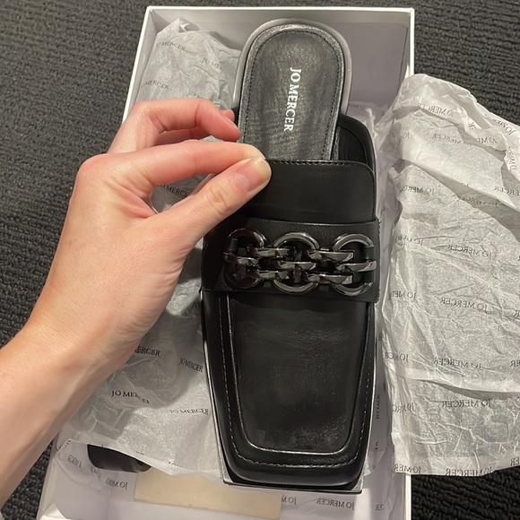 Jo Mercer Shoes - Black Leather Jo Mercer Bradford Shoes, Size 39, Never Worn